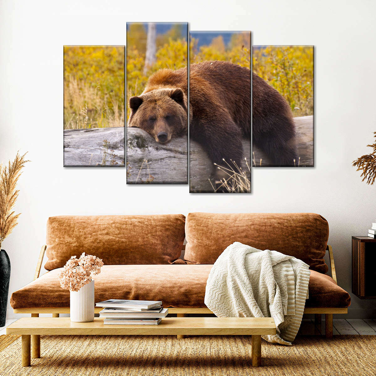 Resting Grizzly Bear Wall Art