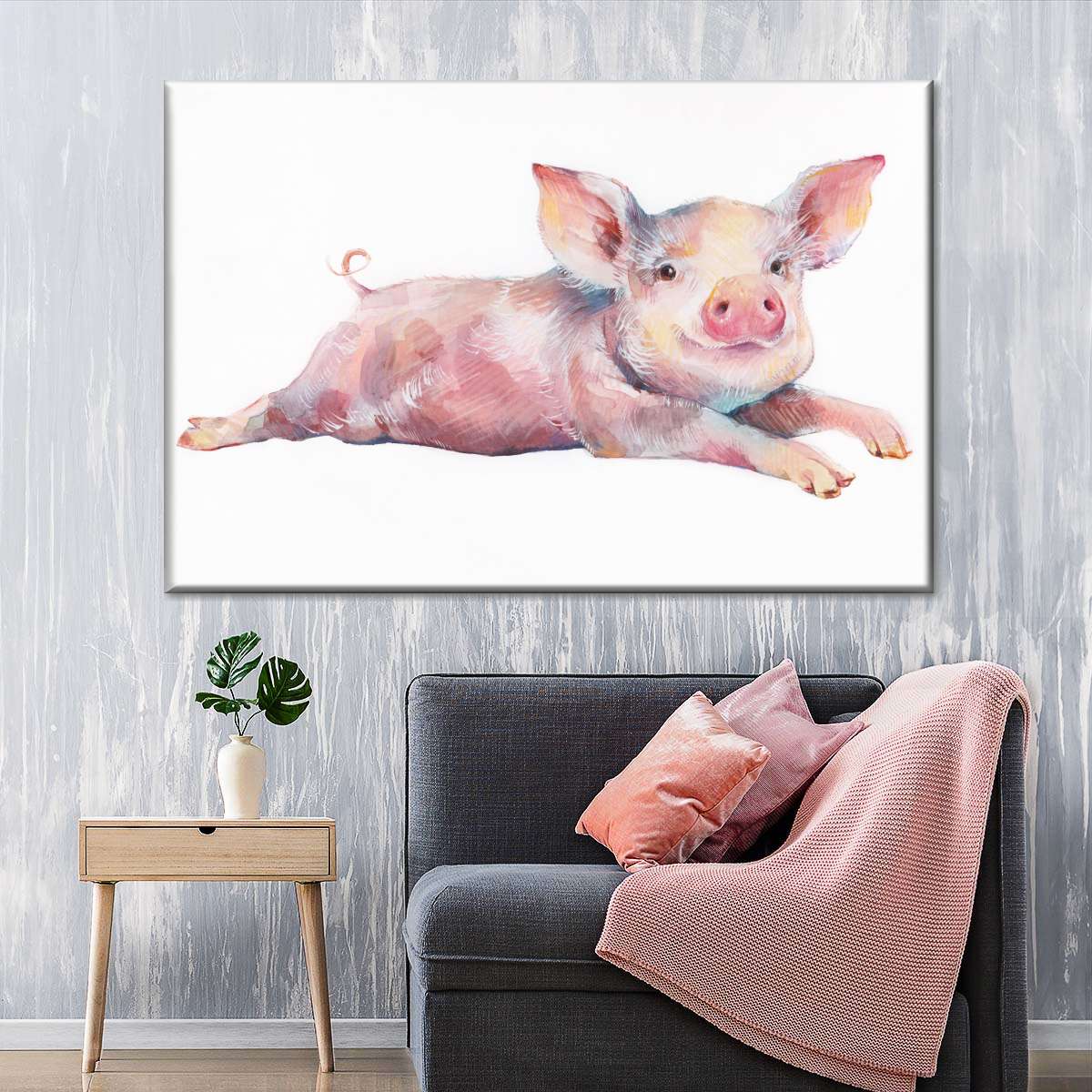 Precious Piglet Wall Art