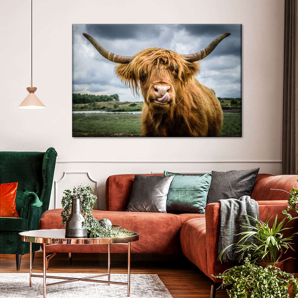 Silly Highland Cow Wall Art