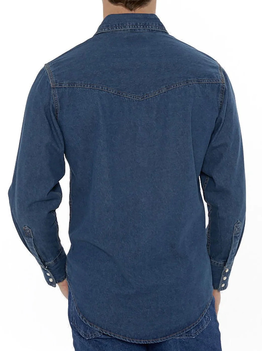 202950 Men's Long Sleeve Denim Western Snap Shirt by Ely & Walker