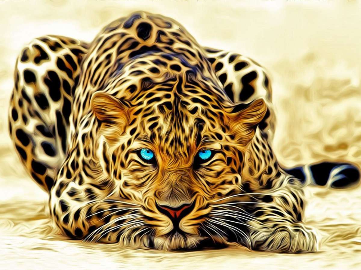 Blue Eyed Jaguar Wall Art