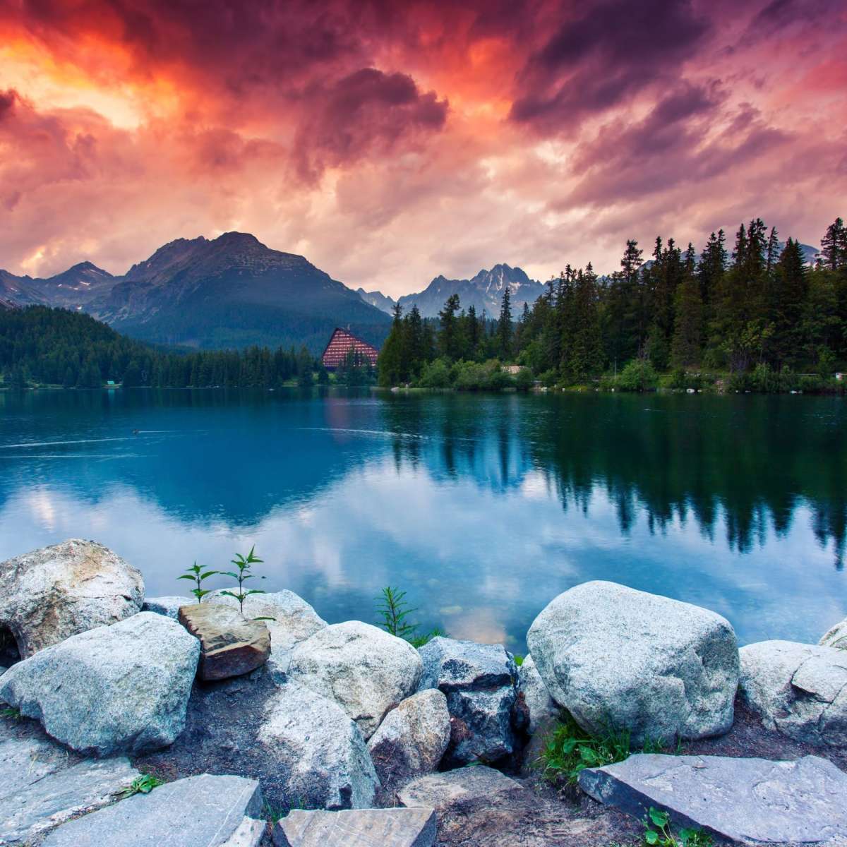 Tatra Mountain Lake Wall Art