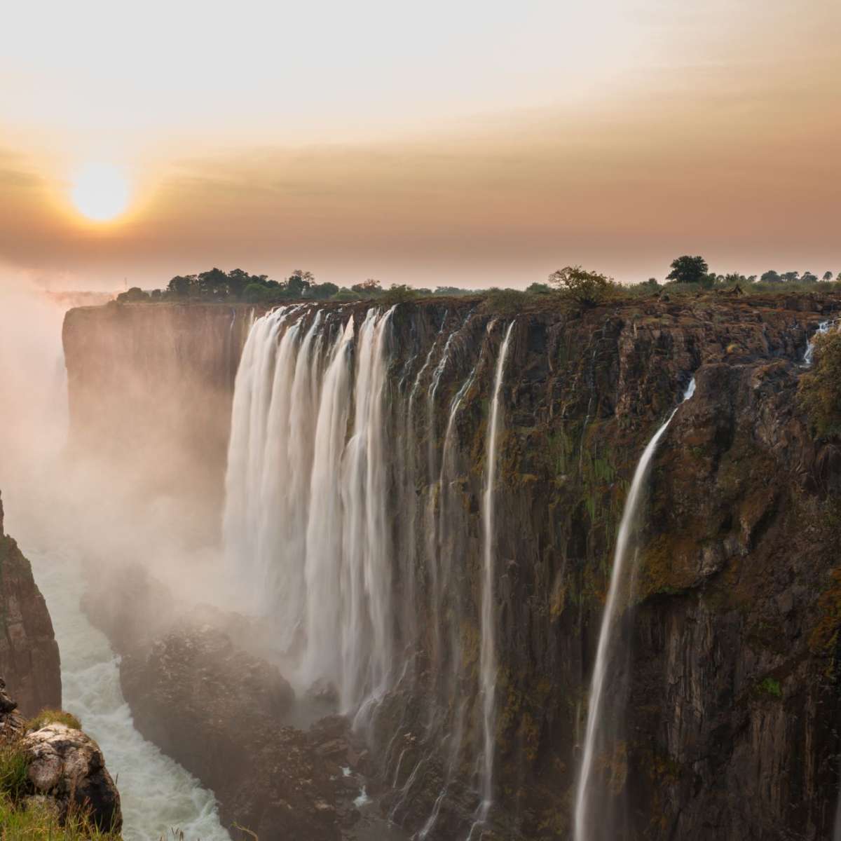 Victoria Falls Sunset Wall Art