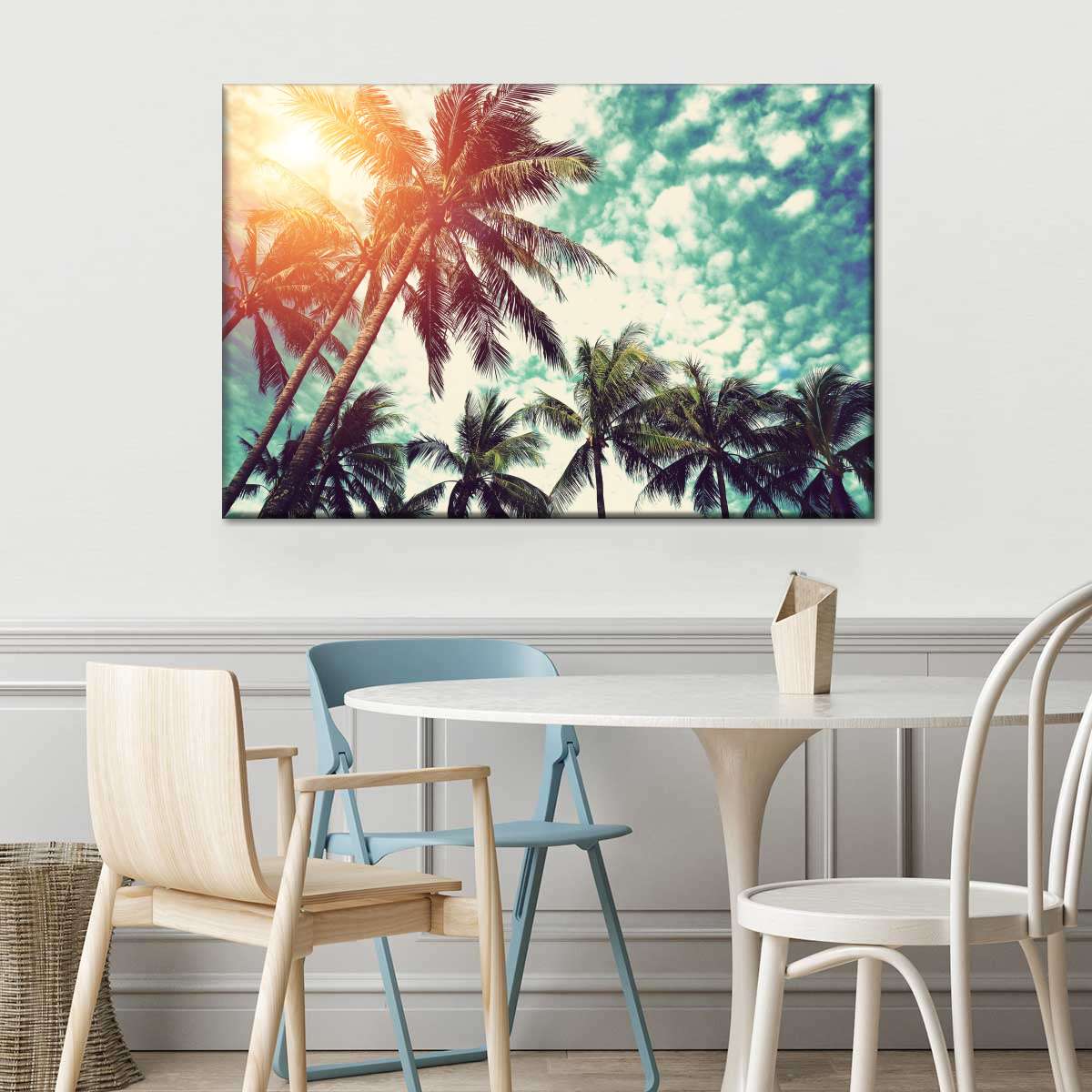 Vintage Style Palm Trees Wall Art