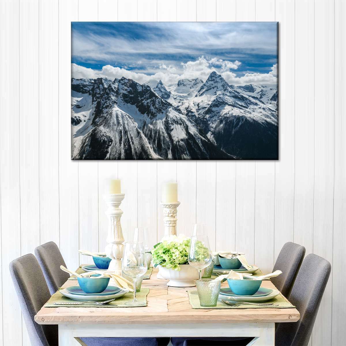 Snow Mountain Peaks Wall Art