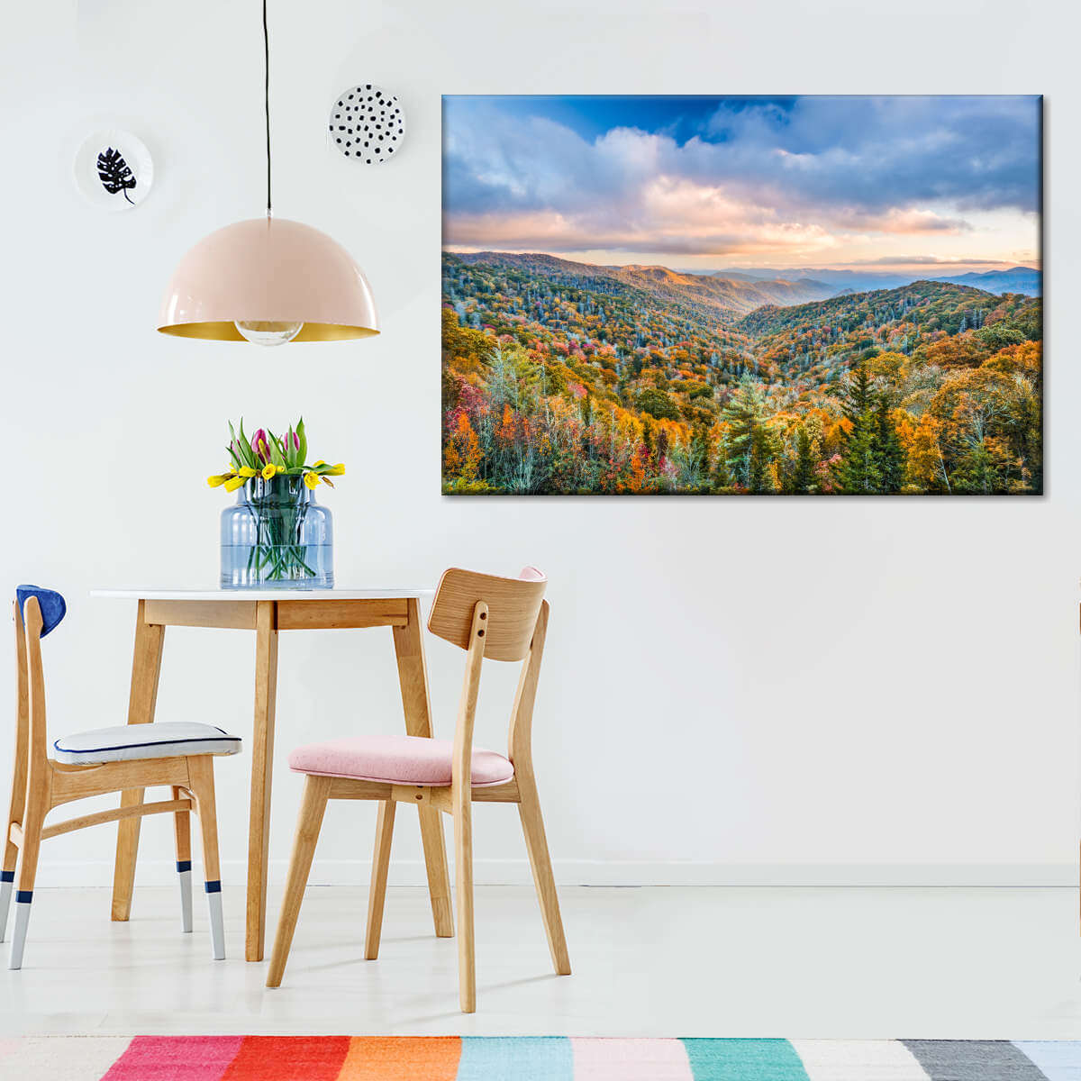 Smoky Mountains At Fall Wall Art