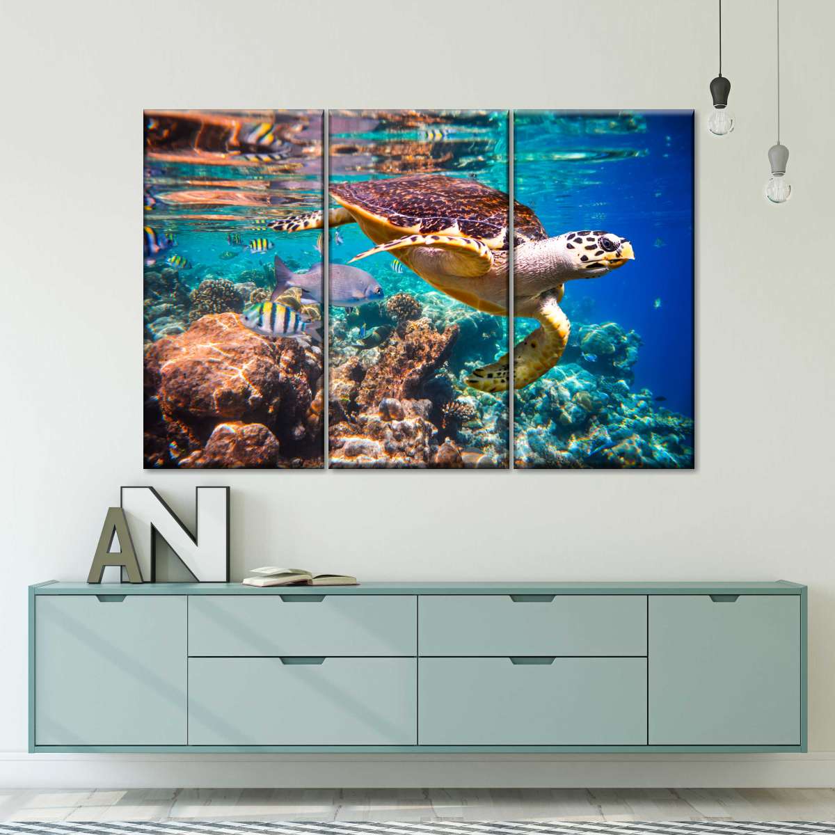 Vivid Sea Life Wall Art