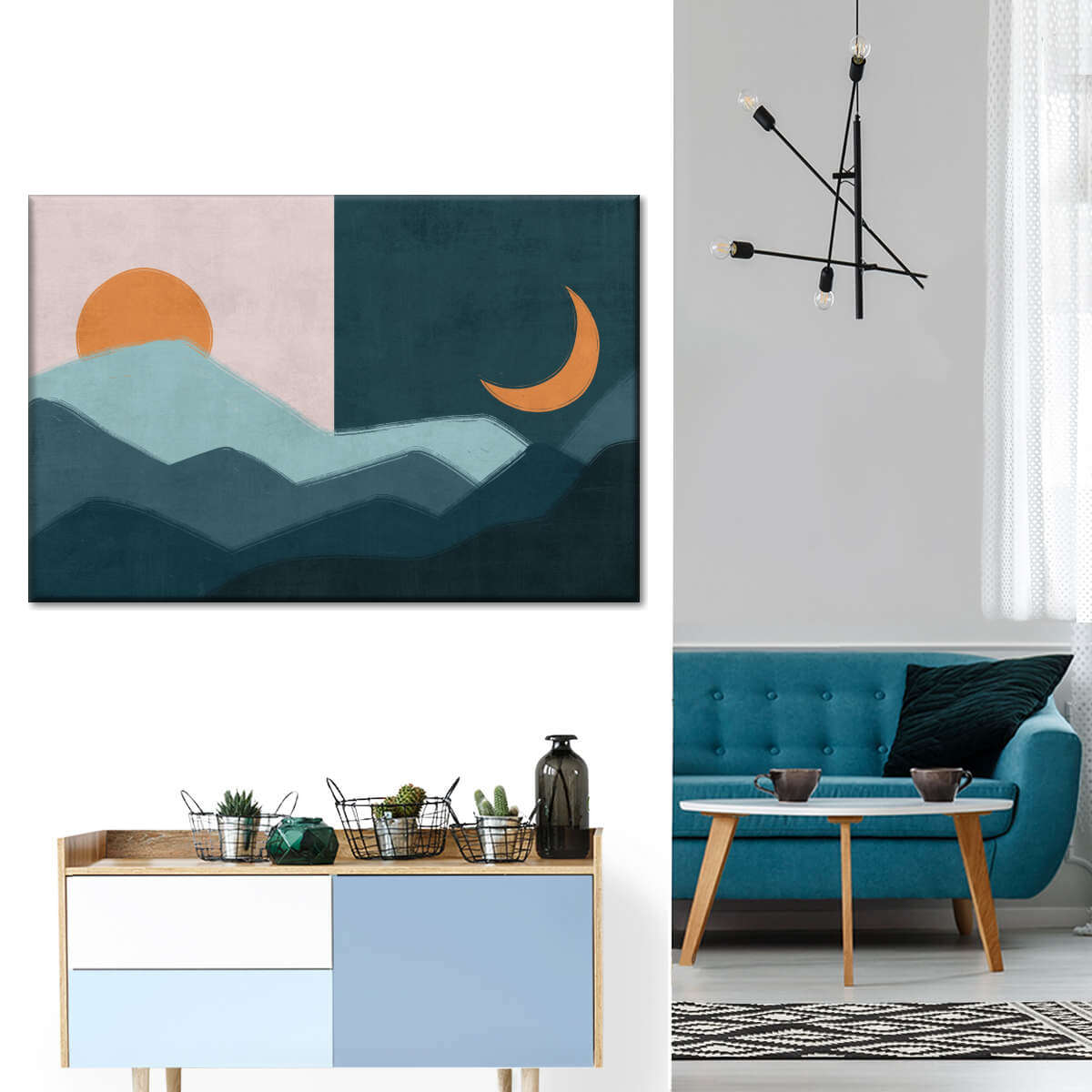 Sun And Moon Outdoor Wall Art