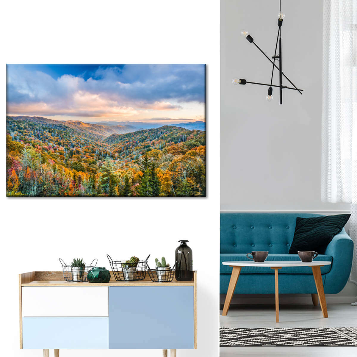 Smoky Mountains At Fall Wall Art