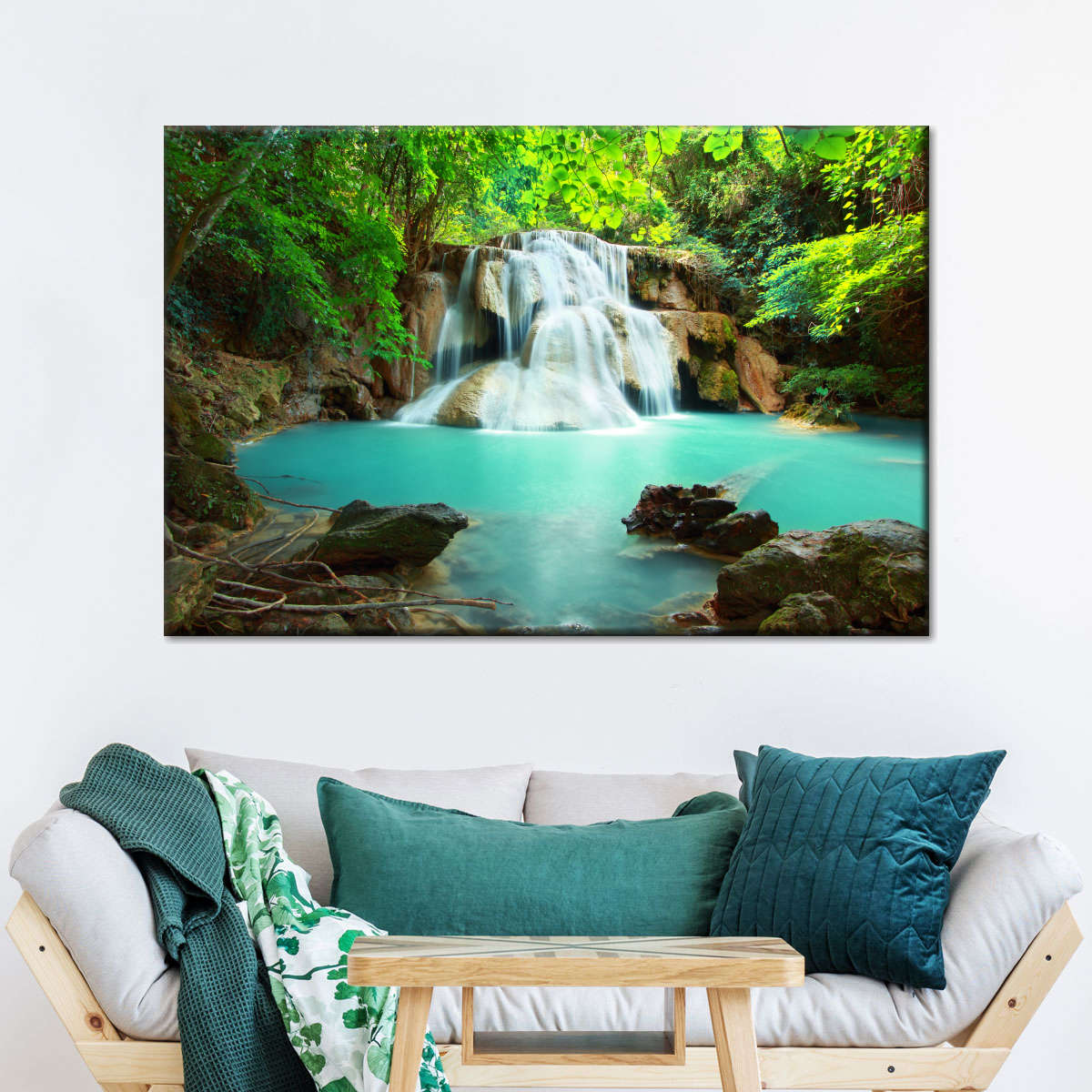 Thai Huay Mae Khamin Waterfall Wall Art