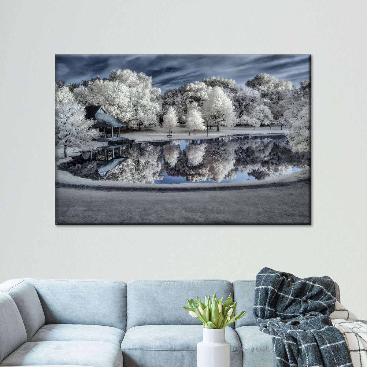 Winter Nightscape Wall Art