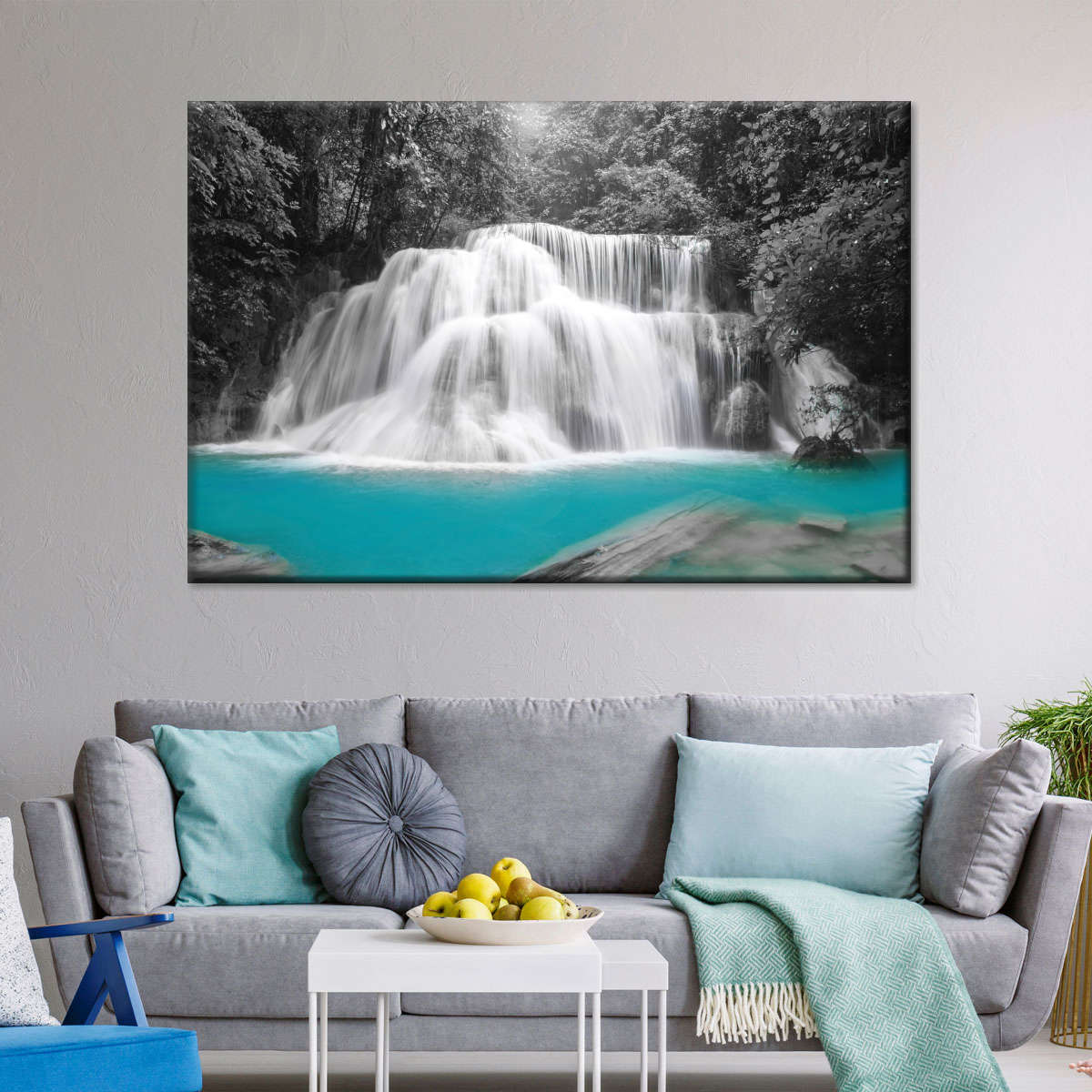 Pop Rainforest Waterfall Wall Art