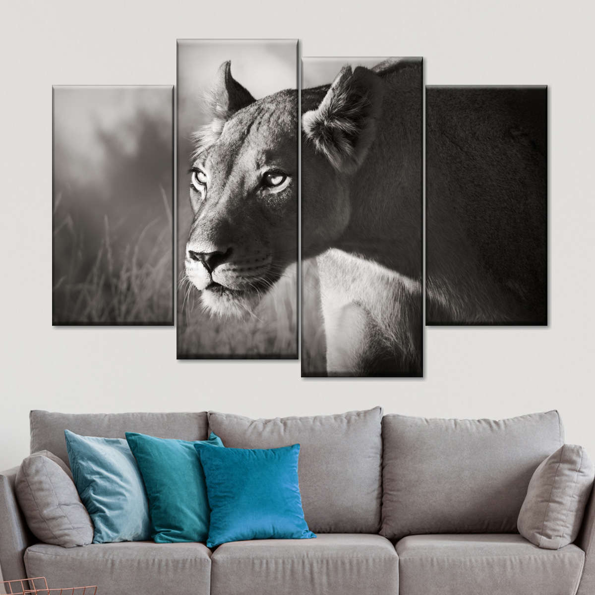 Stalking Lioness Wall Art