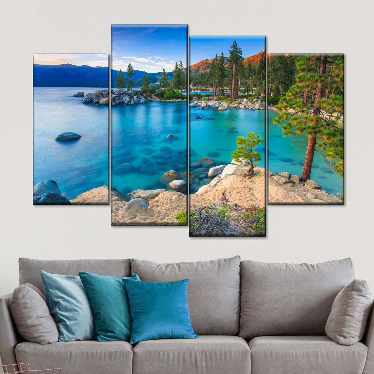 Lake Tahoe Sand Harbor Scene Wall Art