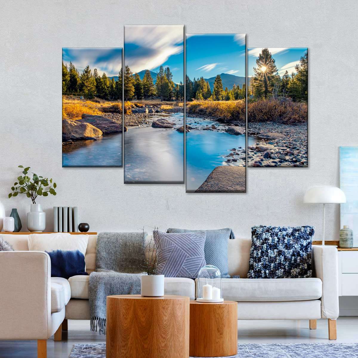 Yosemite River Stream Wall Art