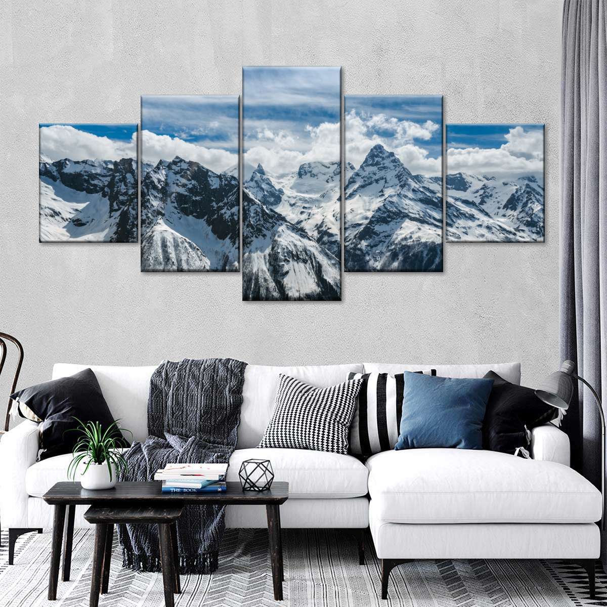 Snow Mountain Peaks Wall Art