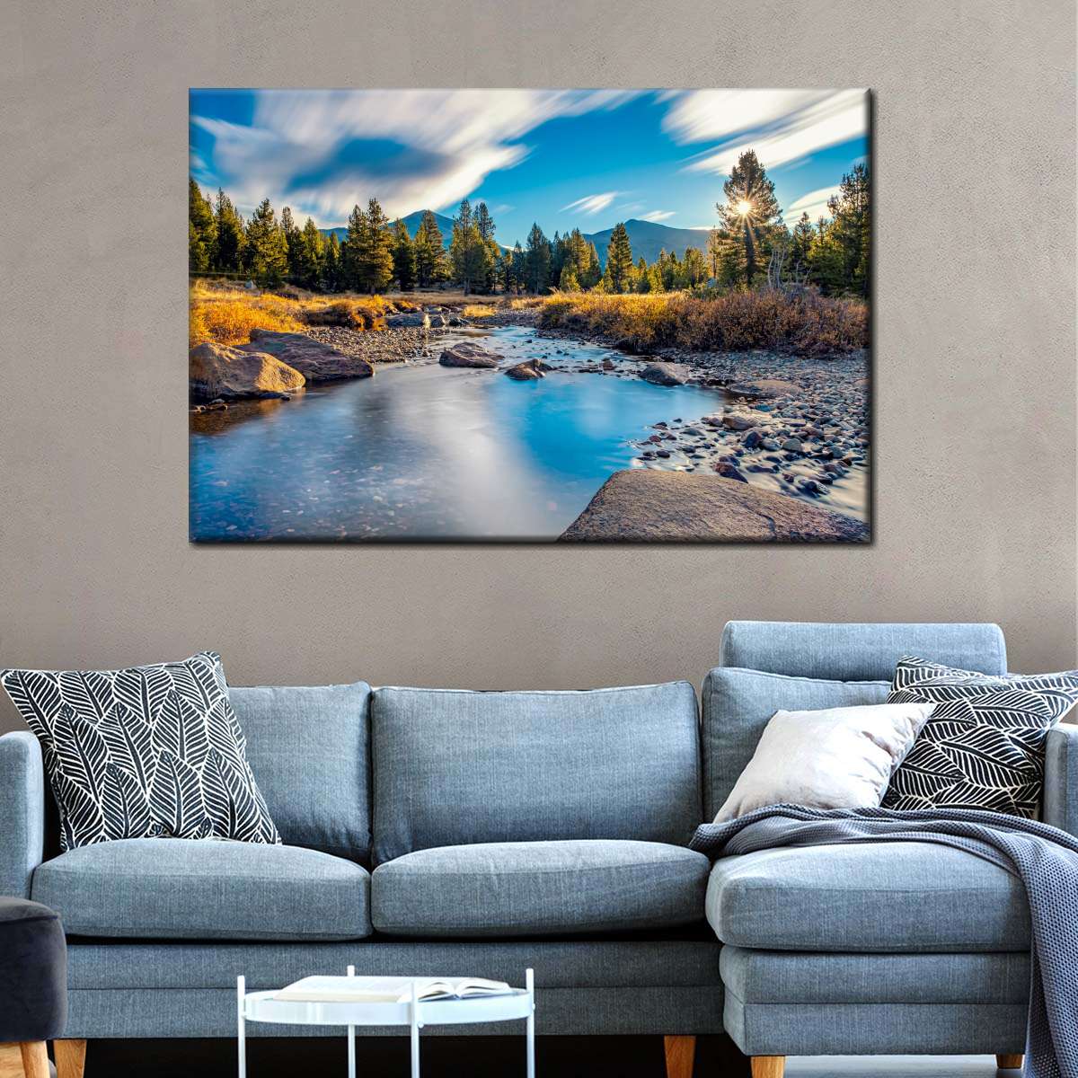 Yosemite River Stream Wall Art