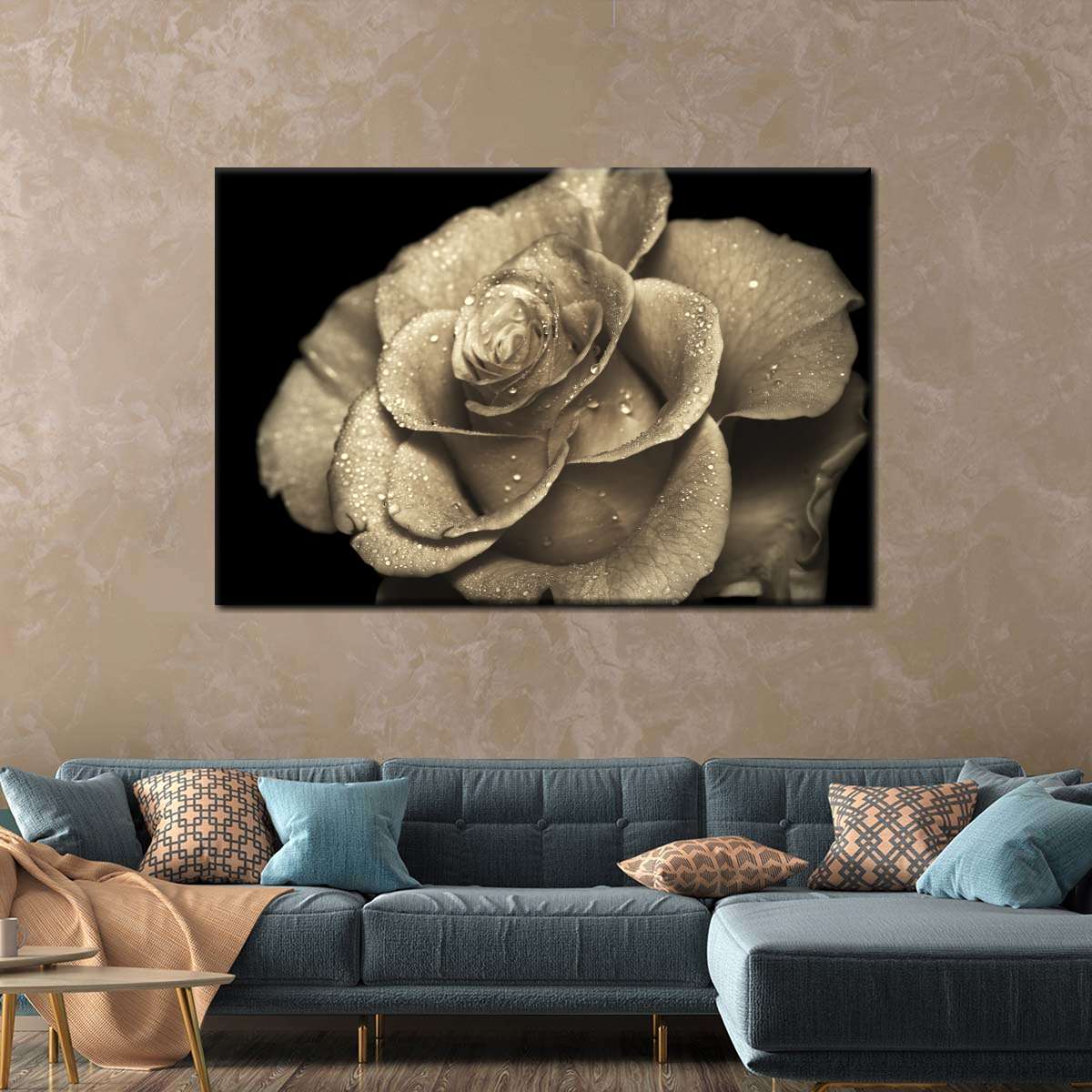 Retro Rose Wall Art