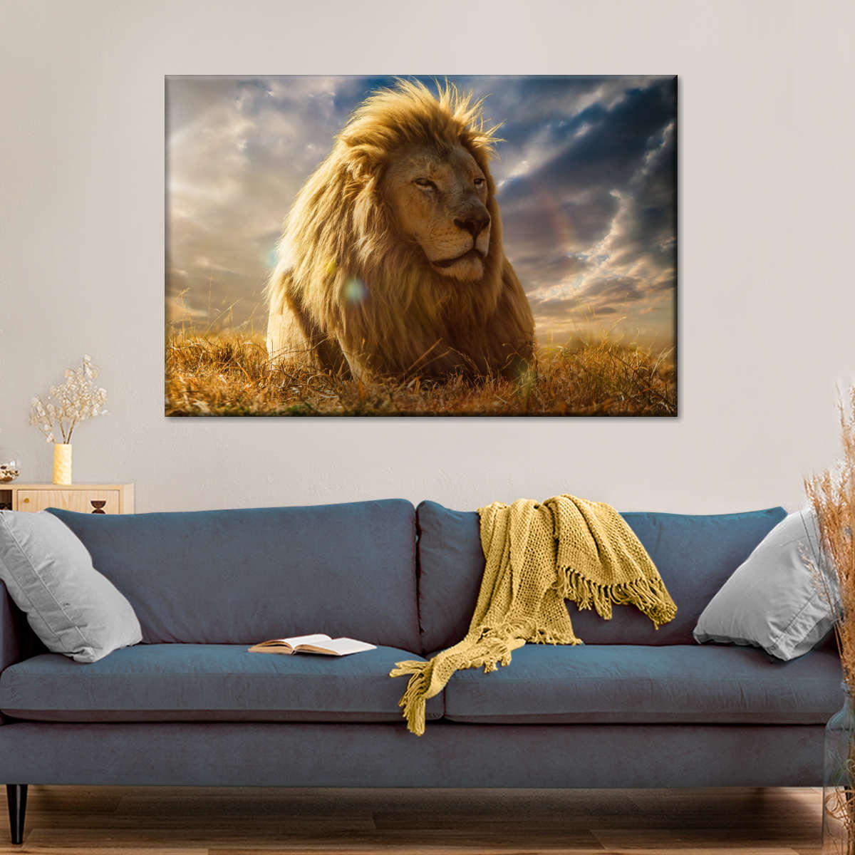 Safari Lion Glory Wall Art