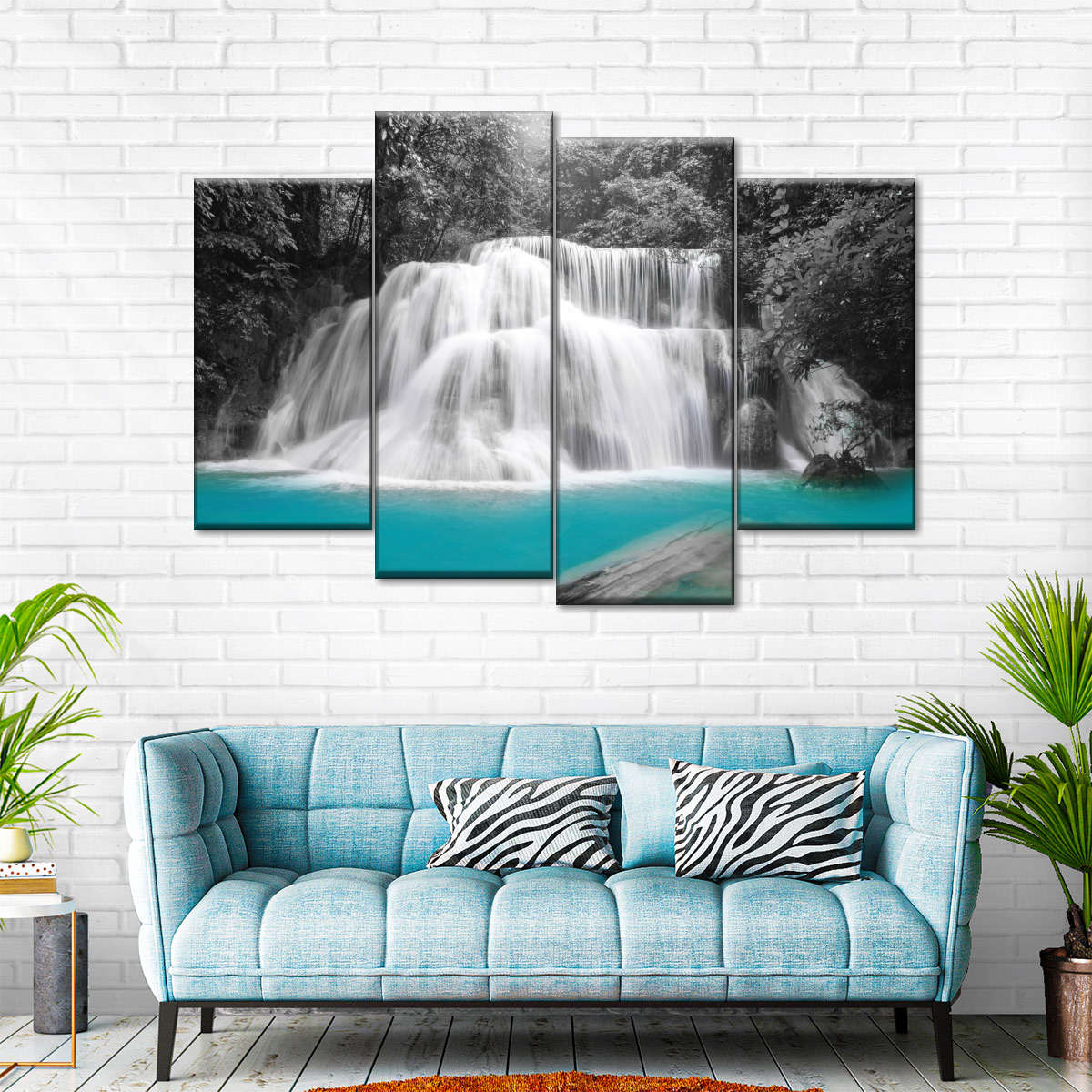 Pop Rainforest Waterfall Wall Art