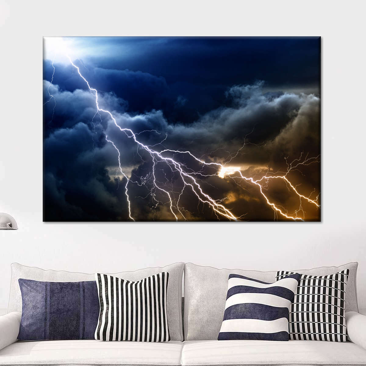 Storm Lightning Wall Art