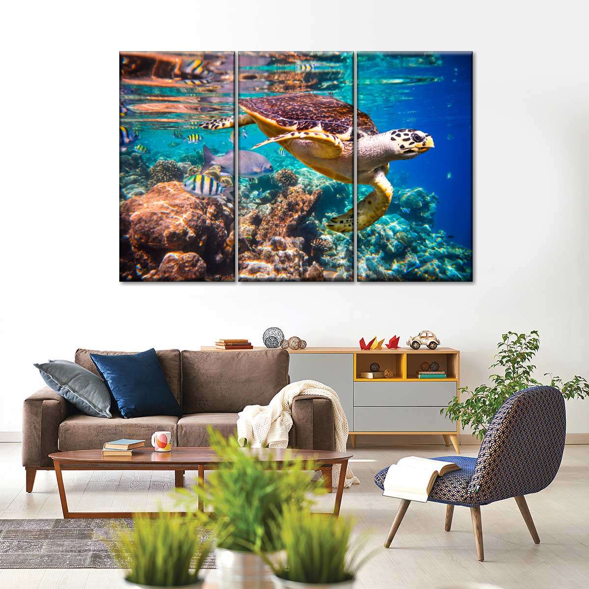 Vivid Sea Life Wall Art