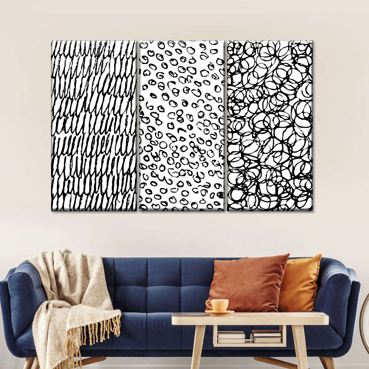 Patterned Simple Abstract Wall Art