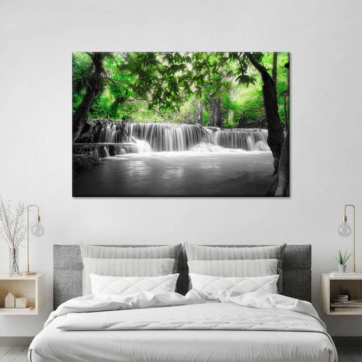 Pop Tropical Waterfall Wall Art