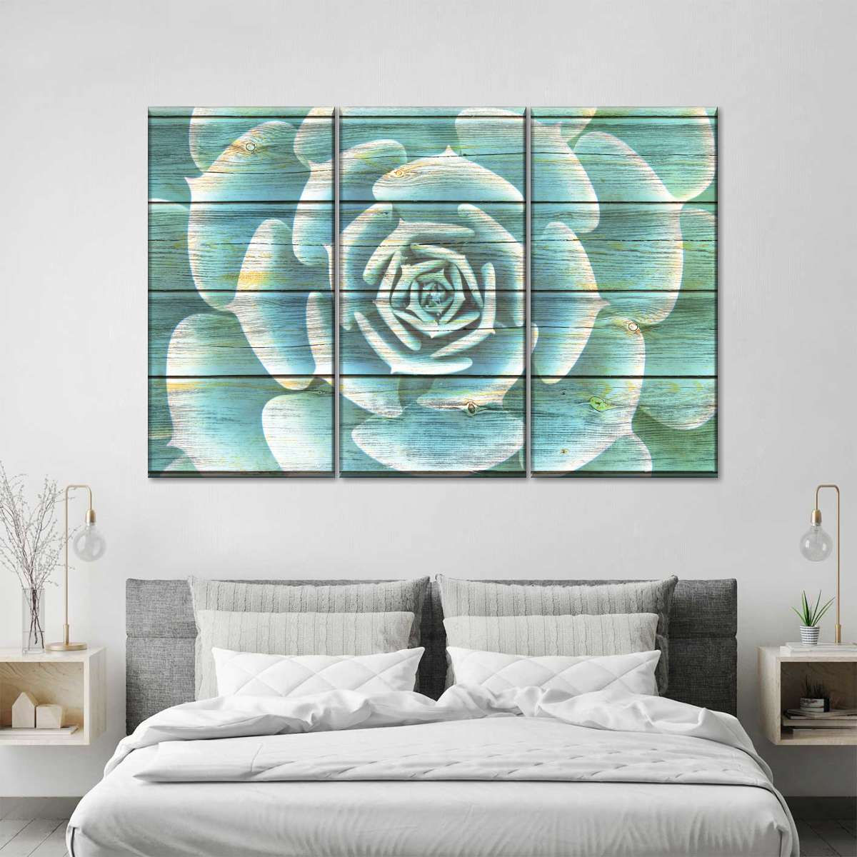 Succulent Plant Bloom Wall Art