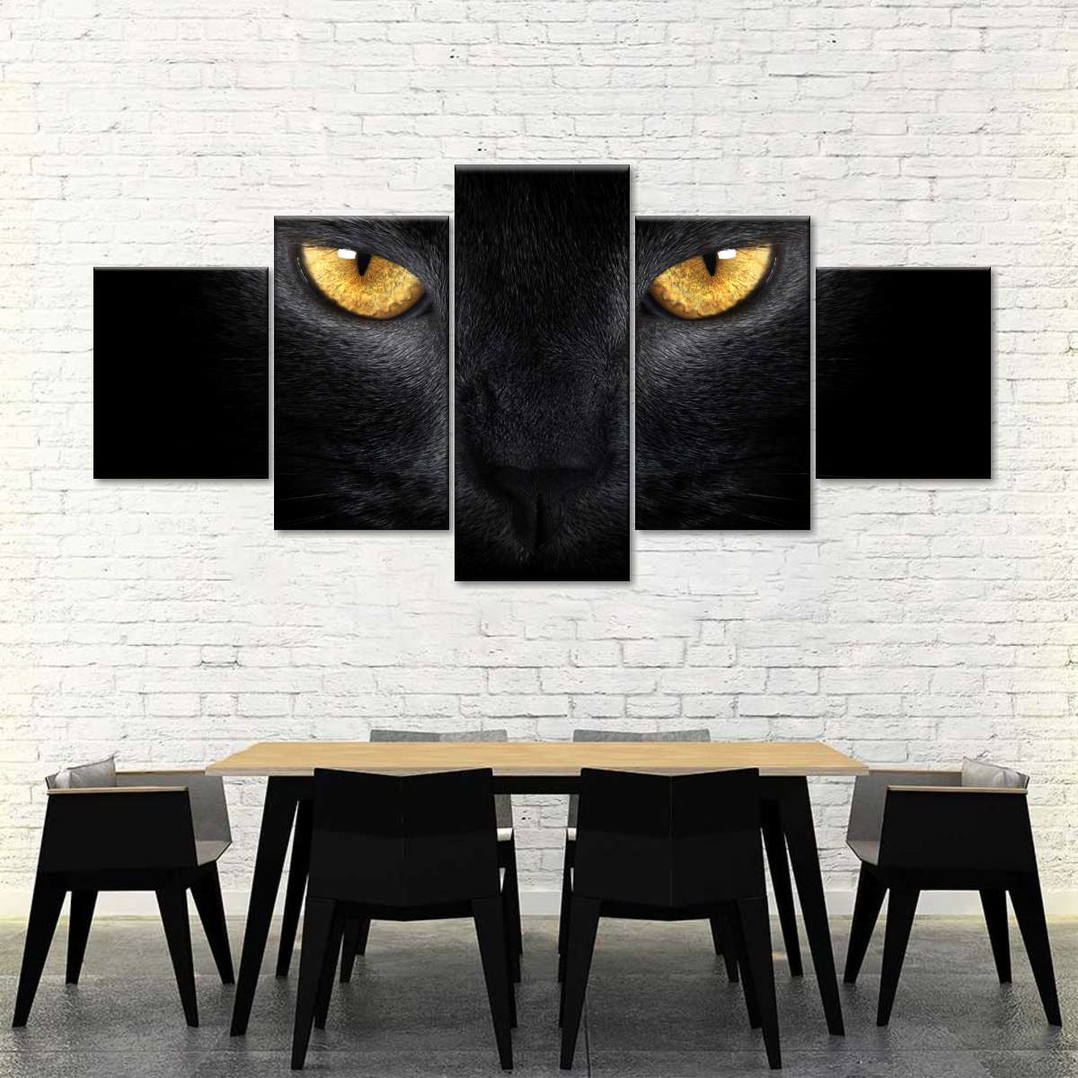 Yellow Eyed Cat Wall Art