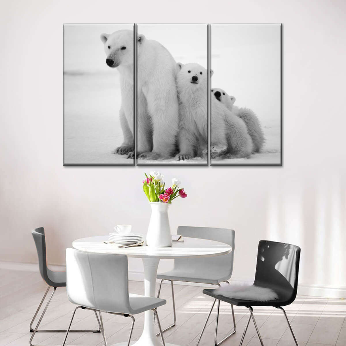 Polar Bear Family Wall Art