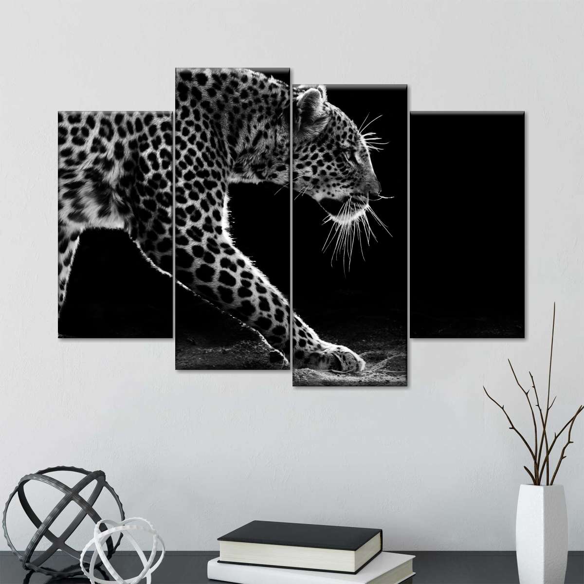 Walking Leopard Wall Art