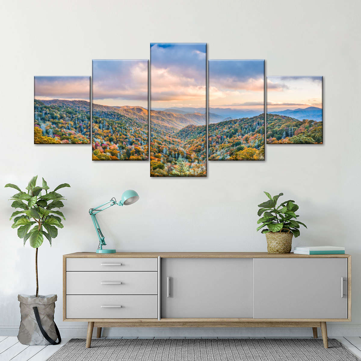 Smoky Mountains At Fall Wall Art