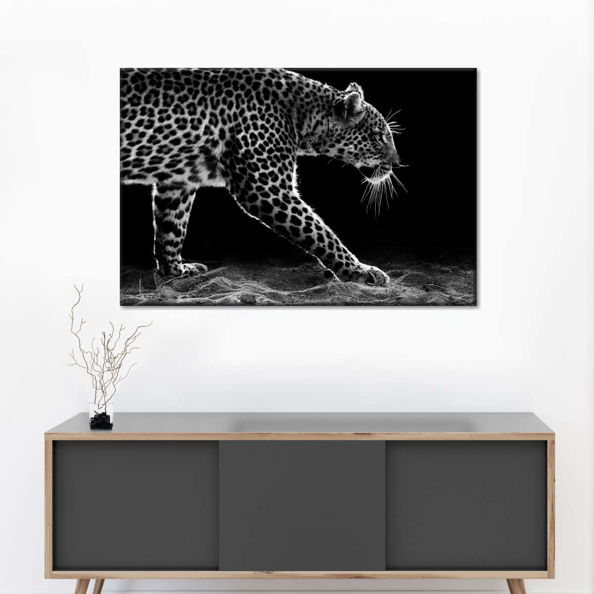 Walking Leopard Wall Art