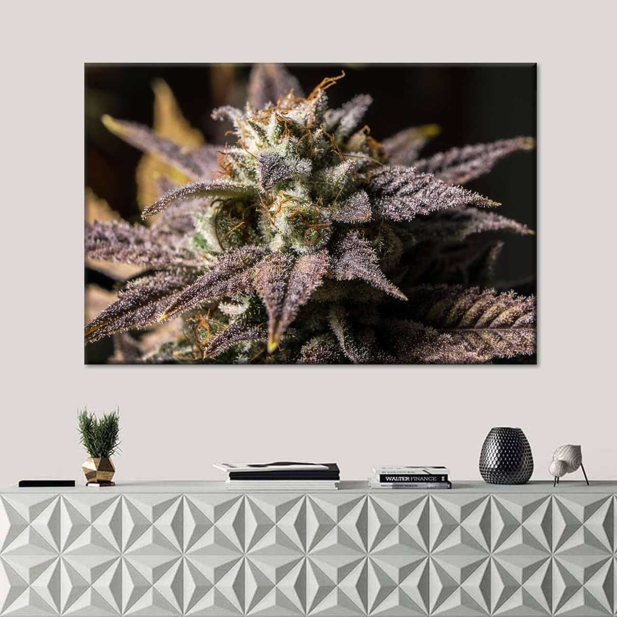 Marijuana In Winter Wall Art