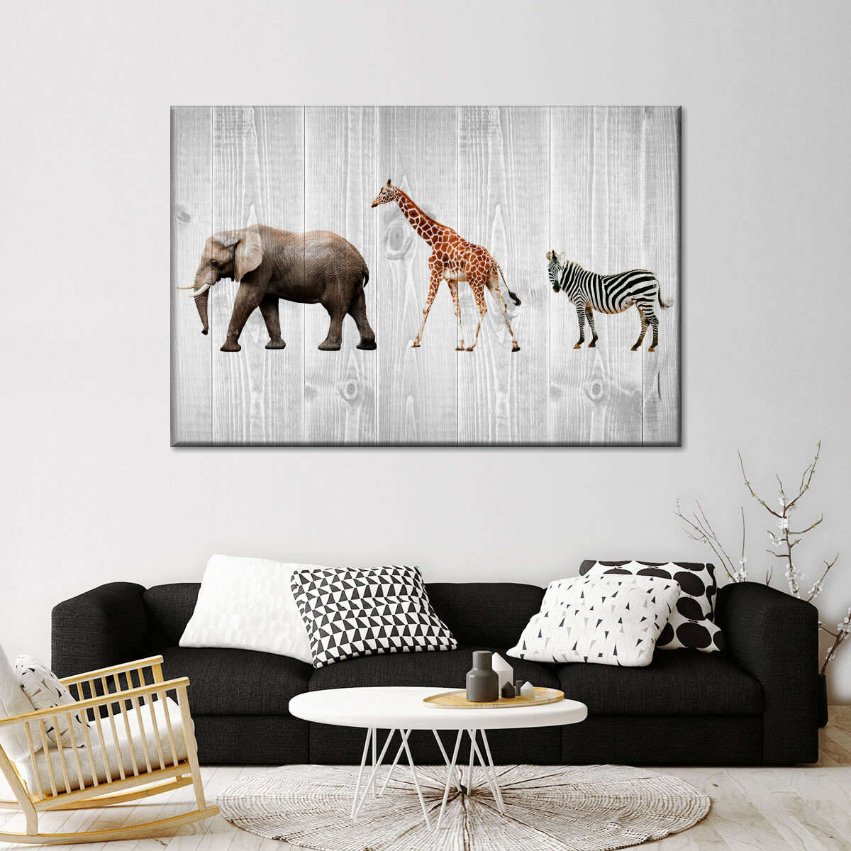 Wooden Safari Wall Art