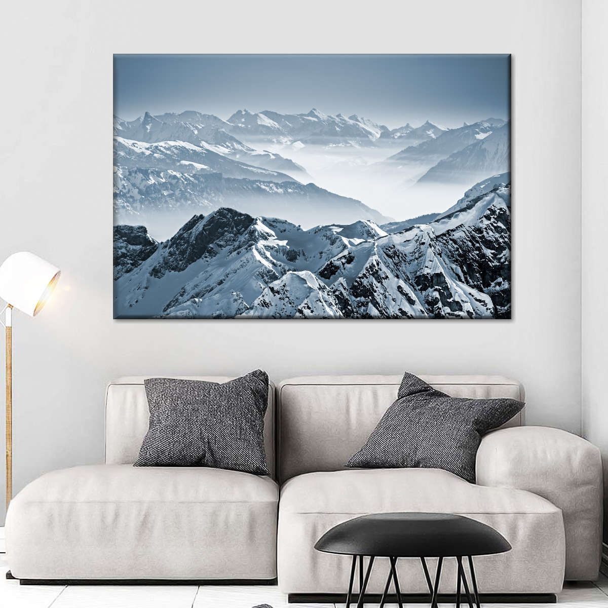 Swiss Mountain Peaks Wall Art