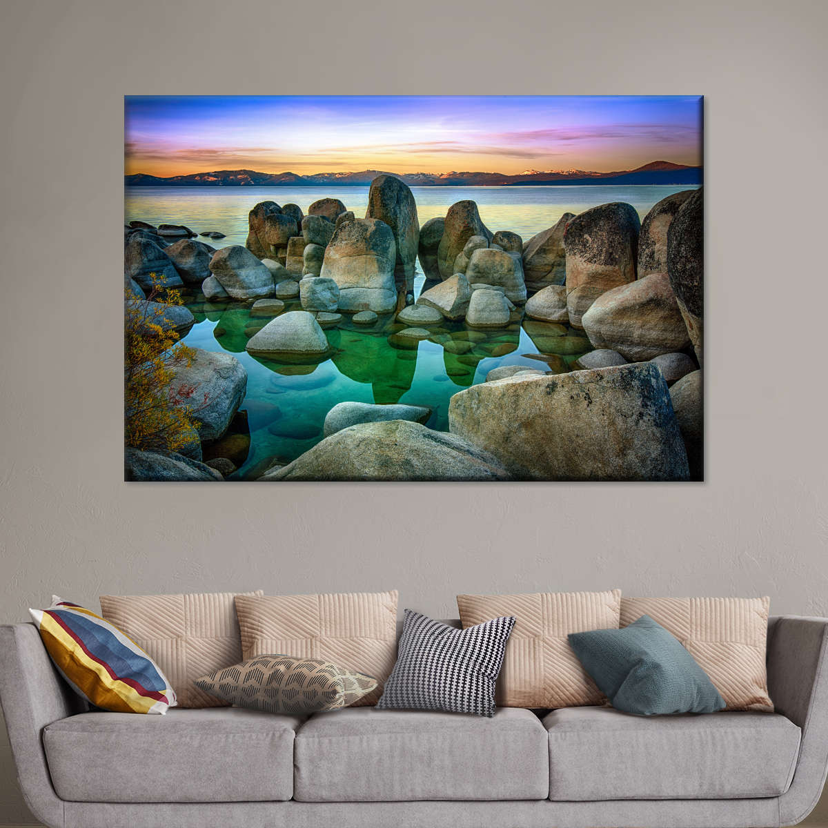 Rocks At Lake Tahoe Wall Art