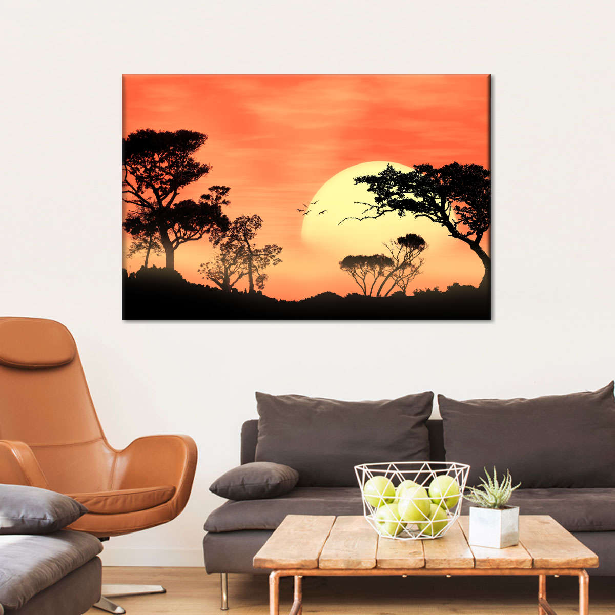 Sunrise In Africa Wall Art