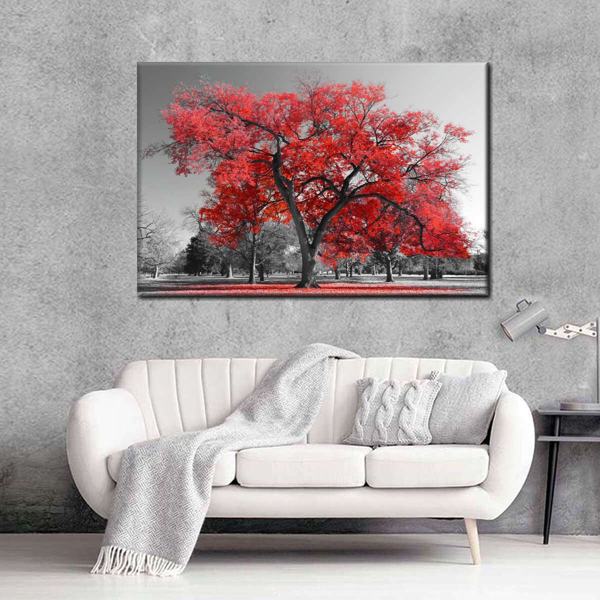 Red Tree Wall Art