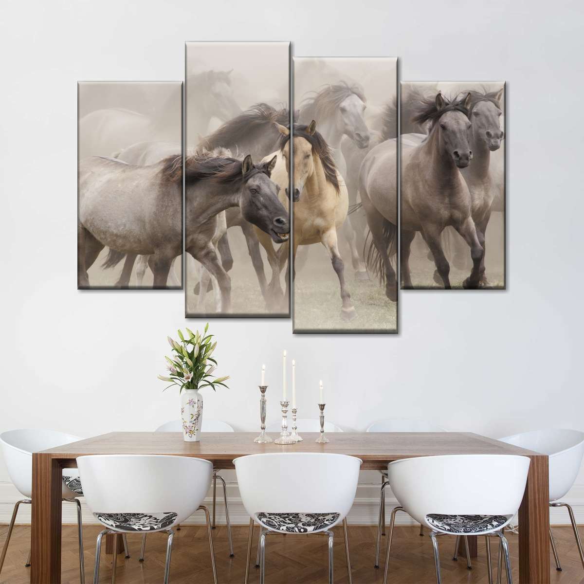 Wild Horse Stampede Wall Art