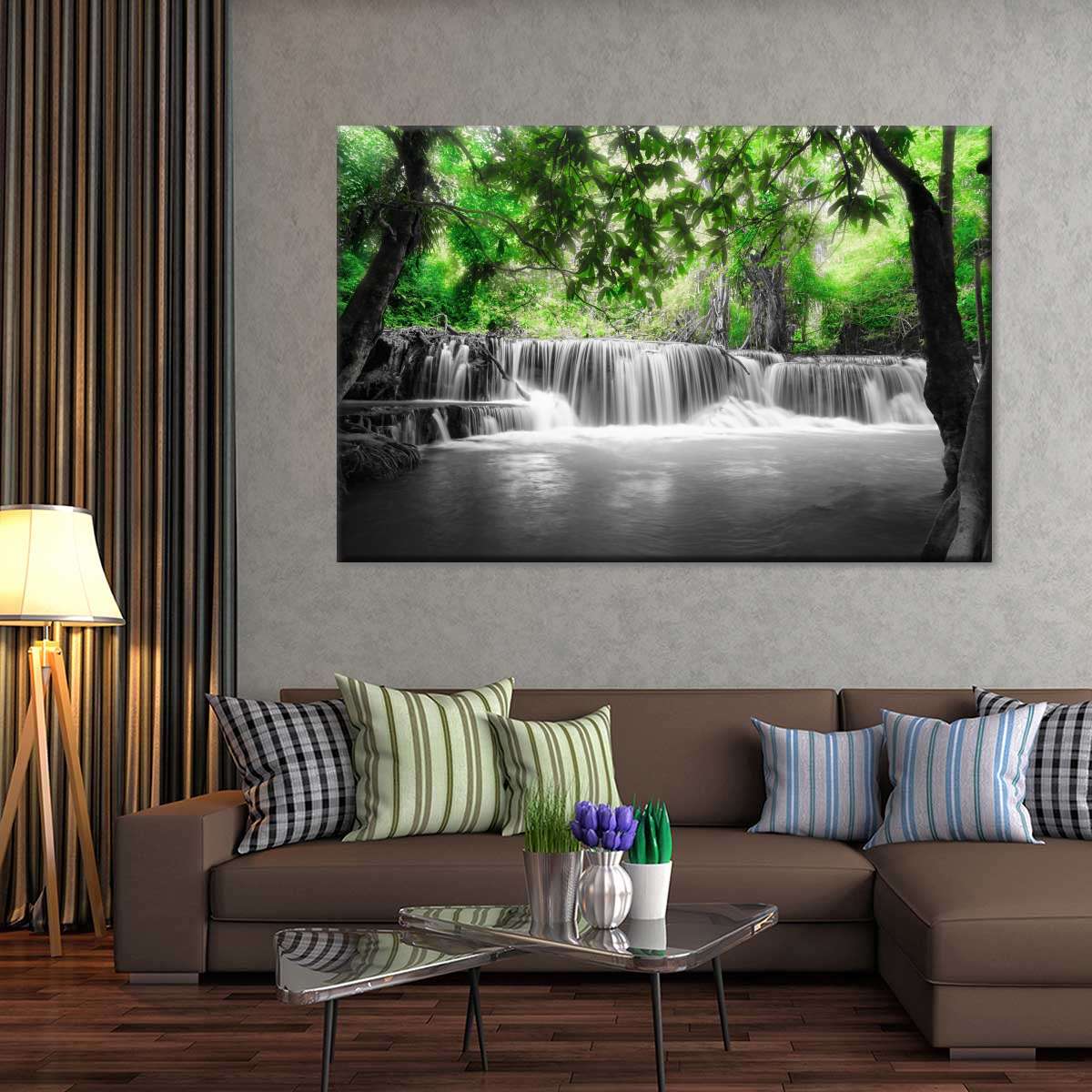 Pop Tropical Waterfall Wall Art