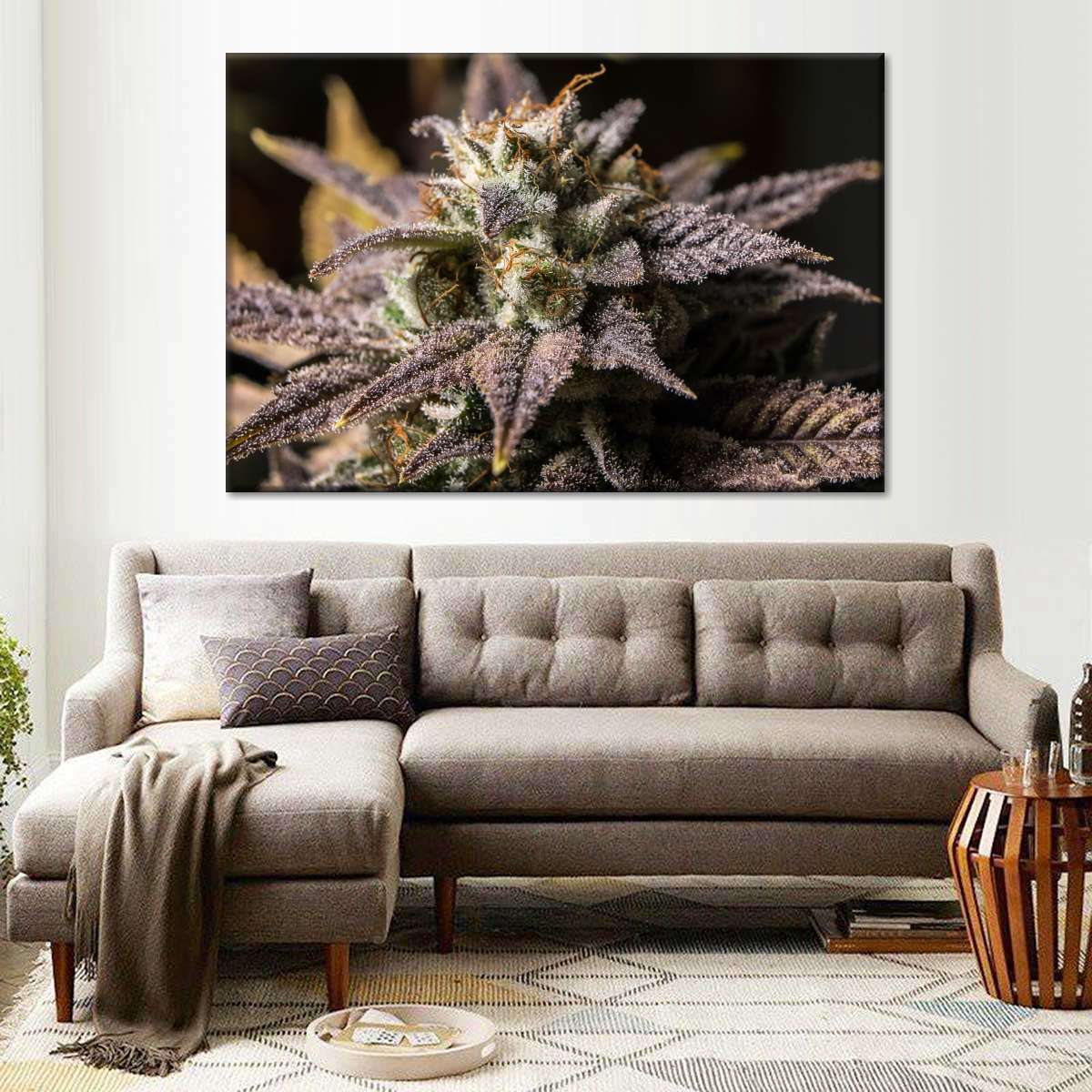 Marijuana In Winter Wall Art