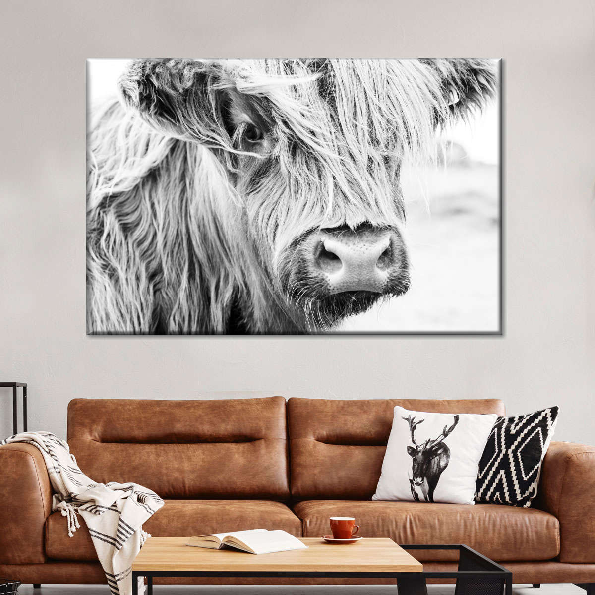 Long Haired Cow Wall Art