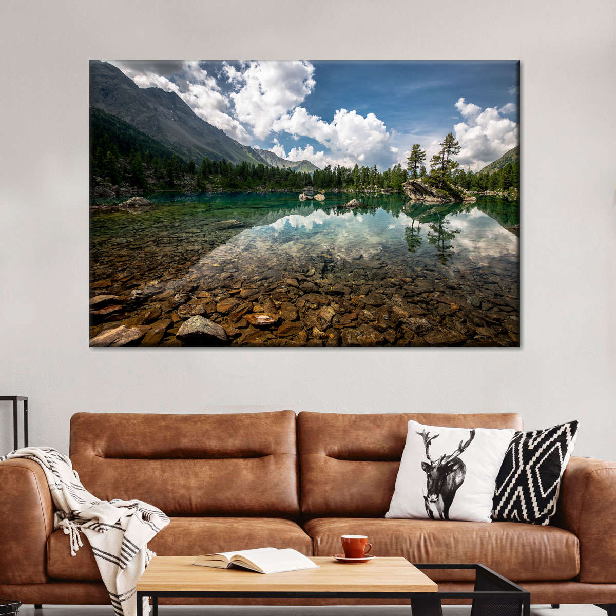 Tranquil Lake Landscape Wall Art