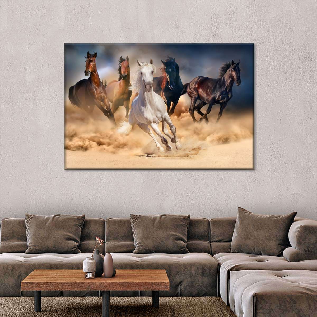 Running Herd Of Horses Wall Art