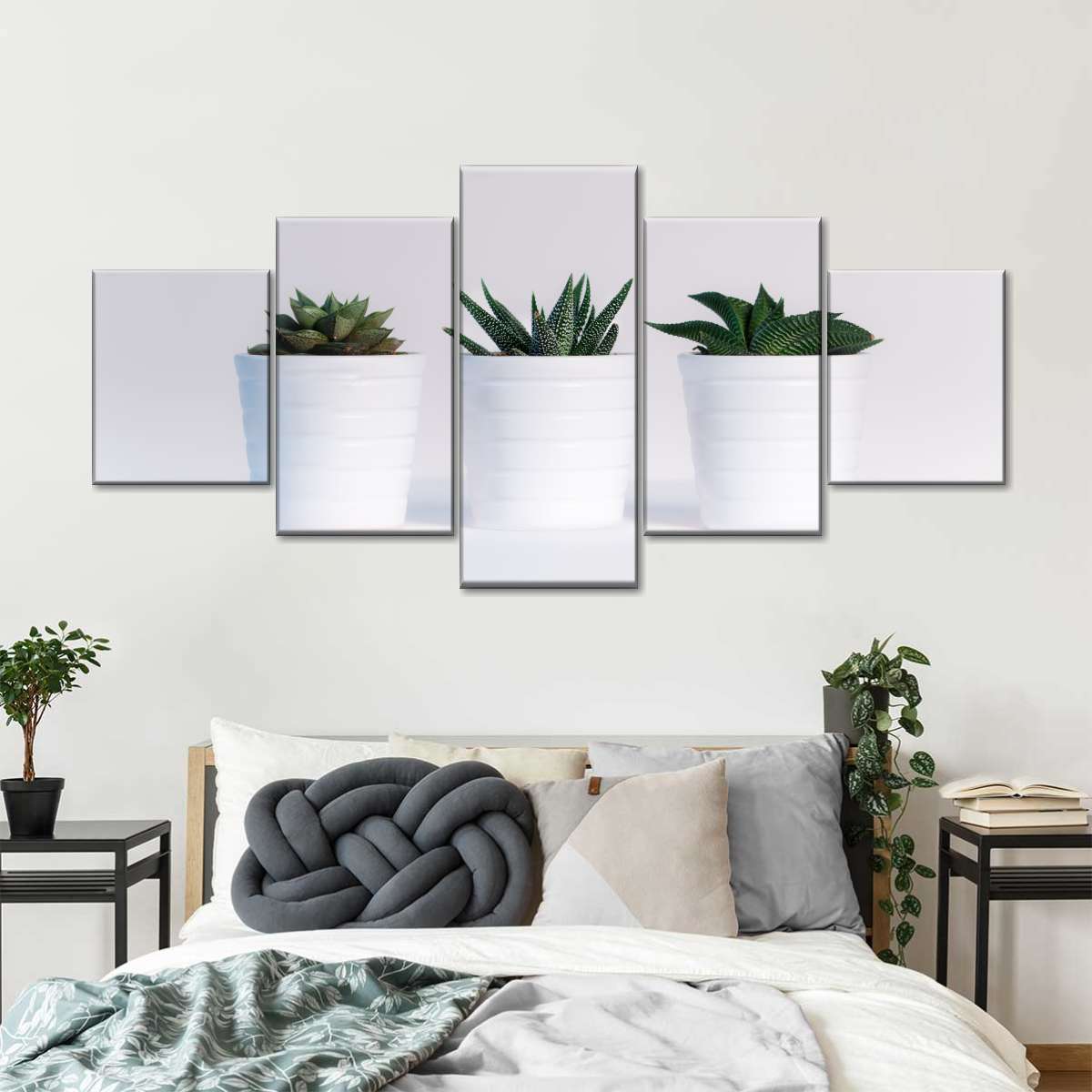 Three Succulents Wall Art