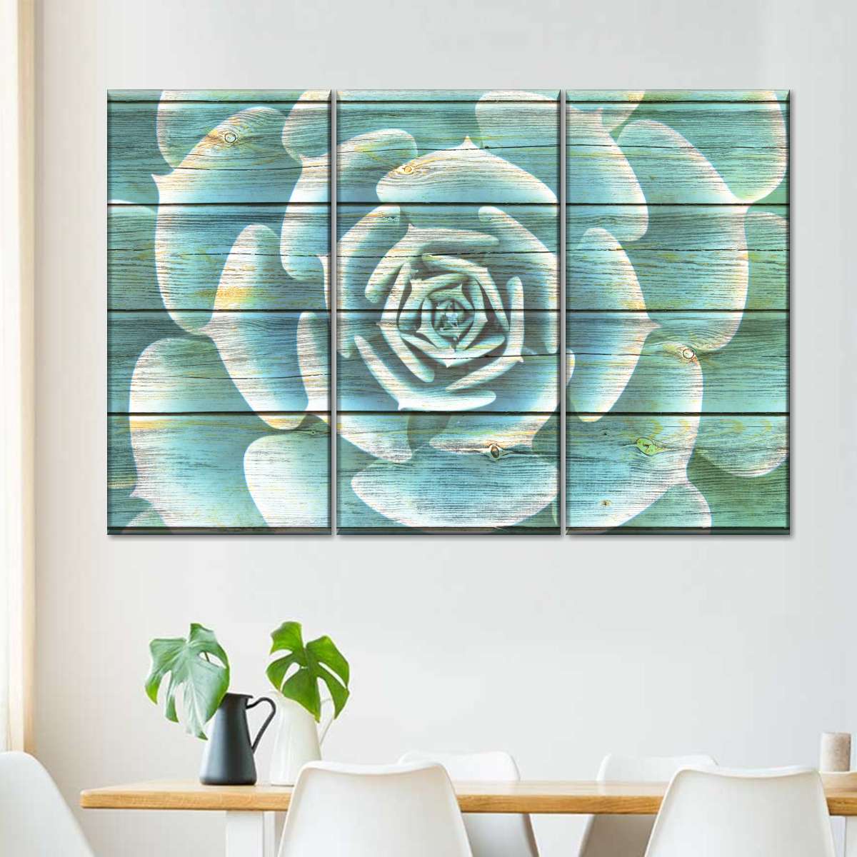 Succulent Plant Bloom Wall Art