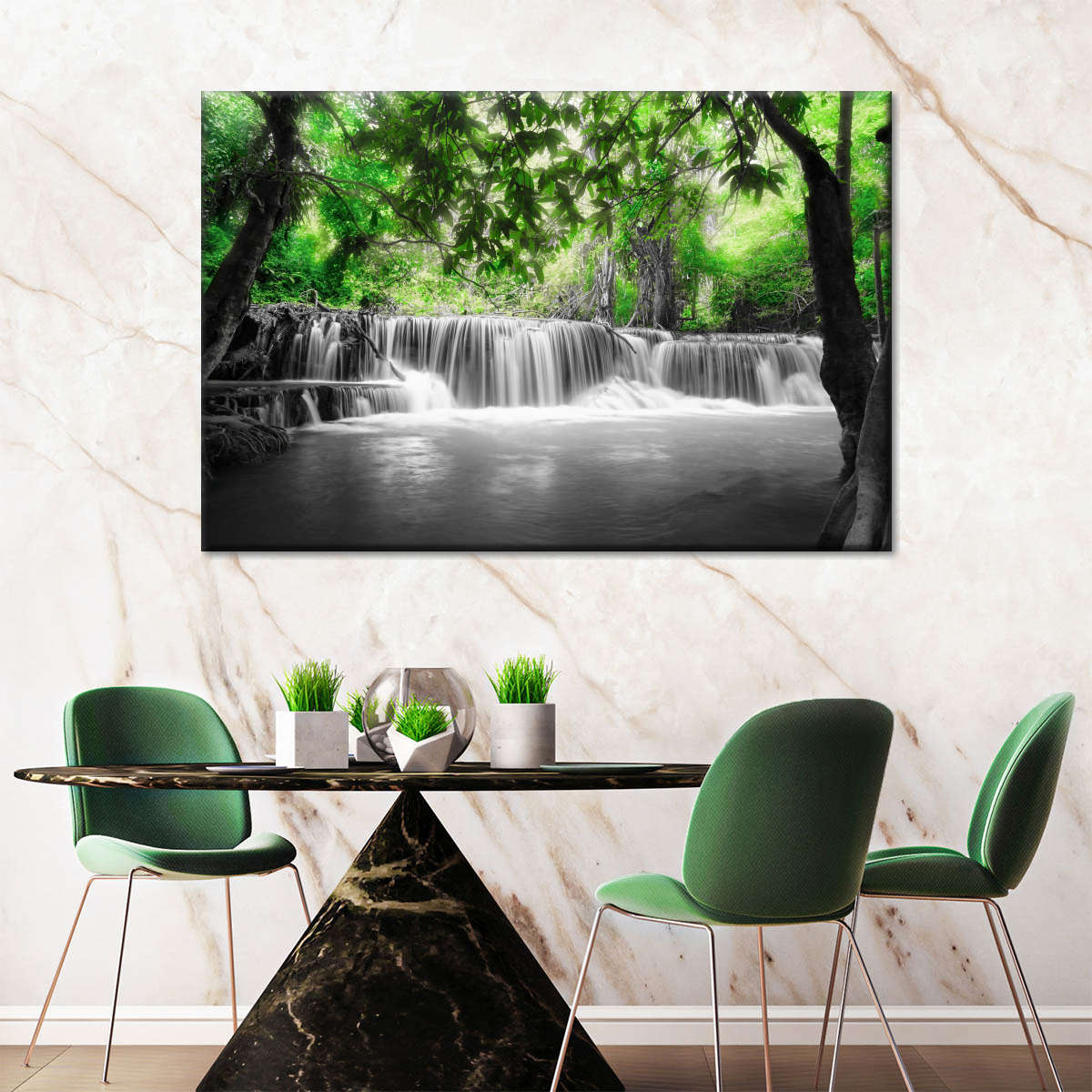 Pop Tropical Waterfall Wall Art