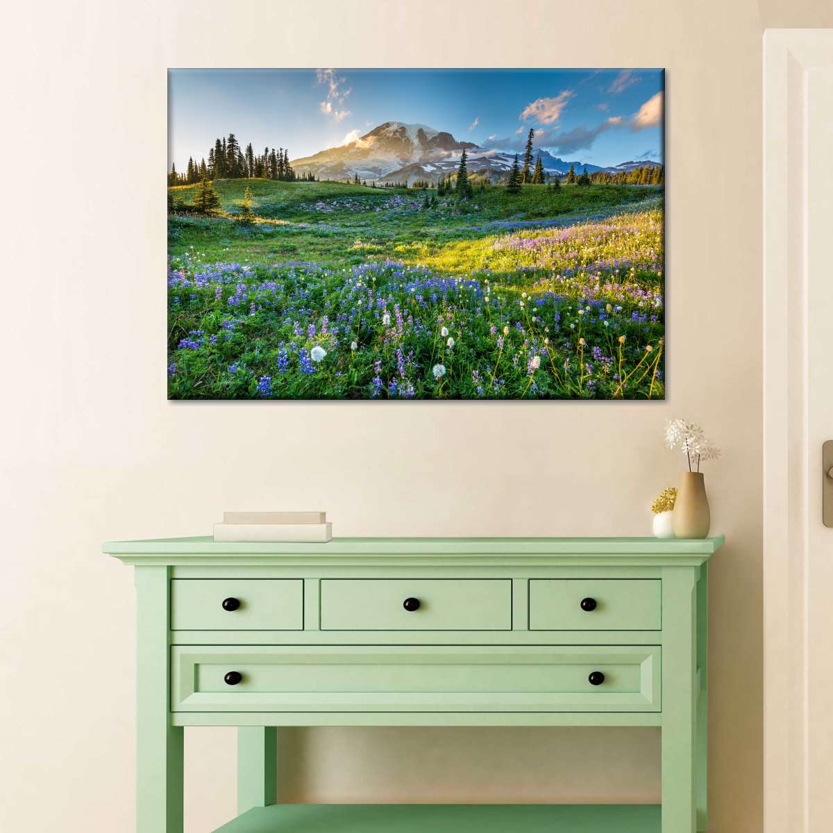 Springtime At Mount Rainier Wall Art